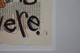 NOBA, Shortcuts to nowhere, matite colorate, pastelli a cera e marker su carta di recupero, 22,5 x 34 cm