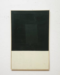 Andrea Balzano, Astratto bianco e nero, Acrilico, legn e materiali di riciclo,111x72 cm