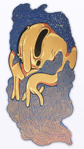 Pigna, Alba, acrilico su pannello sagomato MDF, 60x120 cm