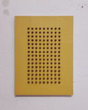 Andrea Balzano, Astratto Giallo, Acrilico e legno riciclato su tela, 60x82 cm