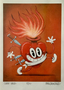 Le Moschine, Cuore Sacro, Grafica fine Art, 29,5x21 cm