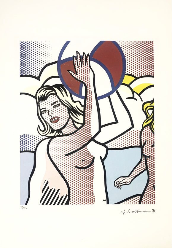 Roy Lichteinstein, Beach Girls, litografia, 56,5x38 cm