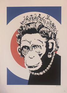 Banksy, Monkey Queen, Litografia, 50x70 cm