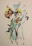 Ernesto Treccani, Fiori, Litografia, 50x35 cm