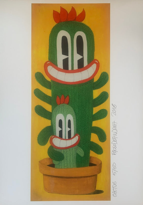 Le Moschine, Cactus, Grafica fine Art, 42x30 cm
