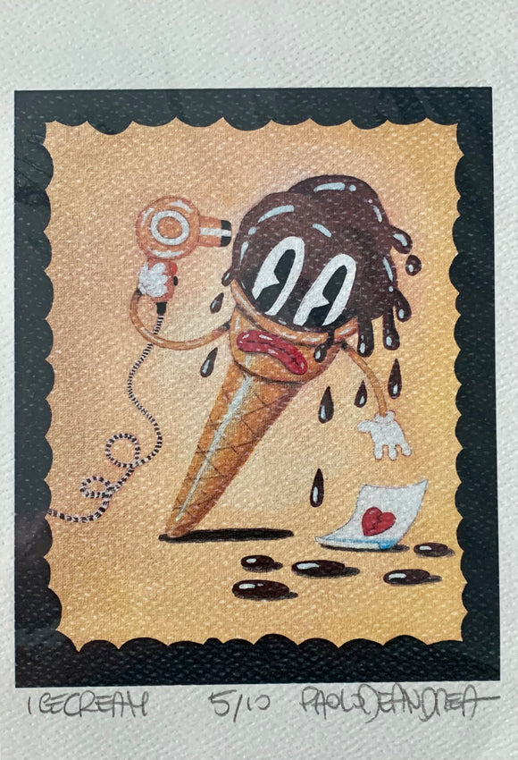 Le Moschine, Icecream, Grafica fine Art, 15x21 cm