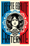 Obey (Shepard Fairey), Liberté Egalité Fraternité , serigrafia, 61x90 cm