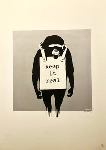 Banksy, Keep it Real, Litografia, 50x70 cm