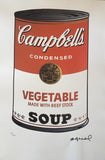 Andy Warhol, Vegetable Soup Campbell’s, litografia, 50x40cm
