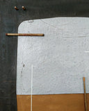 Andrea Balzano, Astratto morbido Marrone , Acrilico,tessuto, acrilico e resina cemento, 71x56 cm