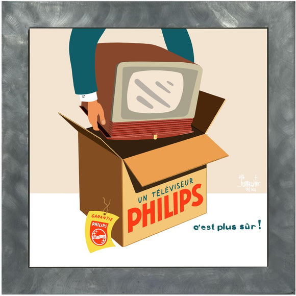 _Homepainter, Philips, Giclèe su carta cotone, 50x50 cm (60x60 cm con cornice), 2020