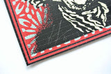 Obey (Shepard Fairey), Psychedelic André (CLASSIC RED OBEY GIANT VARIANT), Blotter perforato, 18x18cm