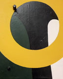 Andrea Balzano, Green Light , Acrilico, legno e materiali di riciclo, 60x61 cm