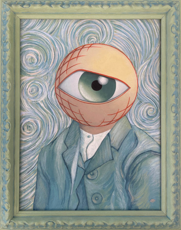 Ksenia Yarosh, Van Gogh, Acrilico su tela, 24x18 cm (28,5x22,5 cm con cornice)