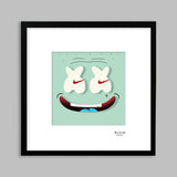 Blvckjep, SquiddiMello - Bikini Bottom collection, Fina Art print, 30x30 cm