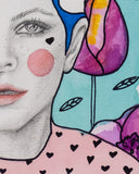 Giulia Caruso, Poppy Pink, Grafica Fine Art su carta 320 gr,  50x 70 cm