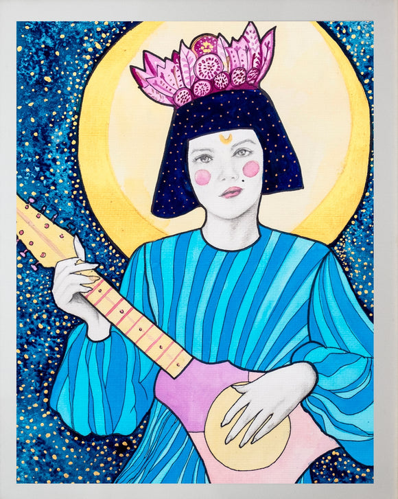 Giulia Caruso, Mother Moon, Grafica Fine Art su carta 320 gr,  50x 70 cm